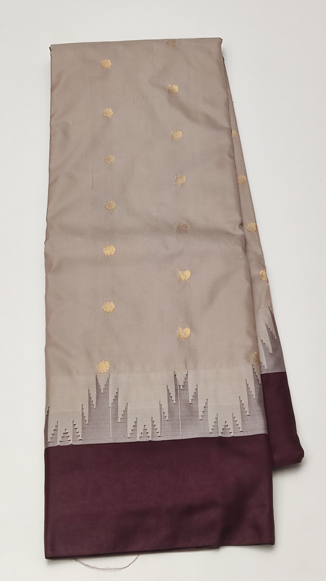 12a SEMI GADWAL SILK SAREE - Image 1