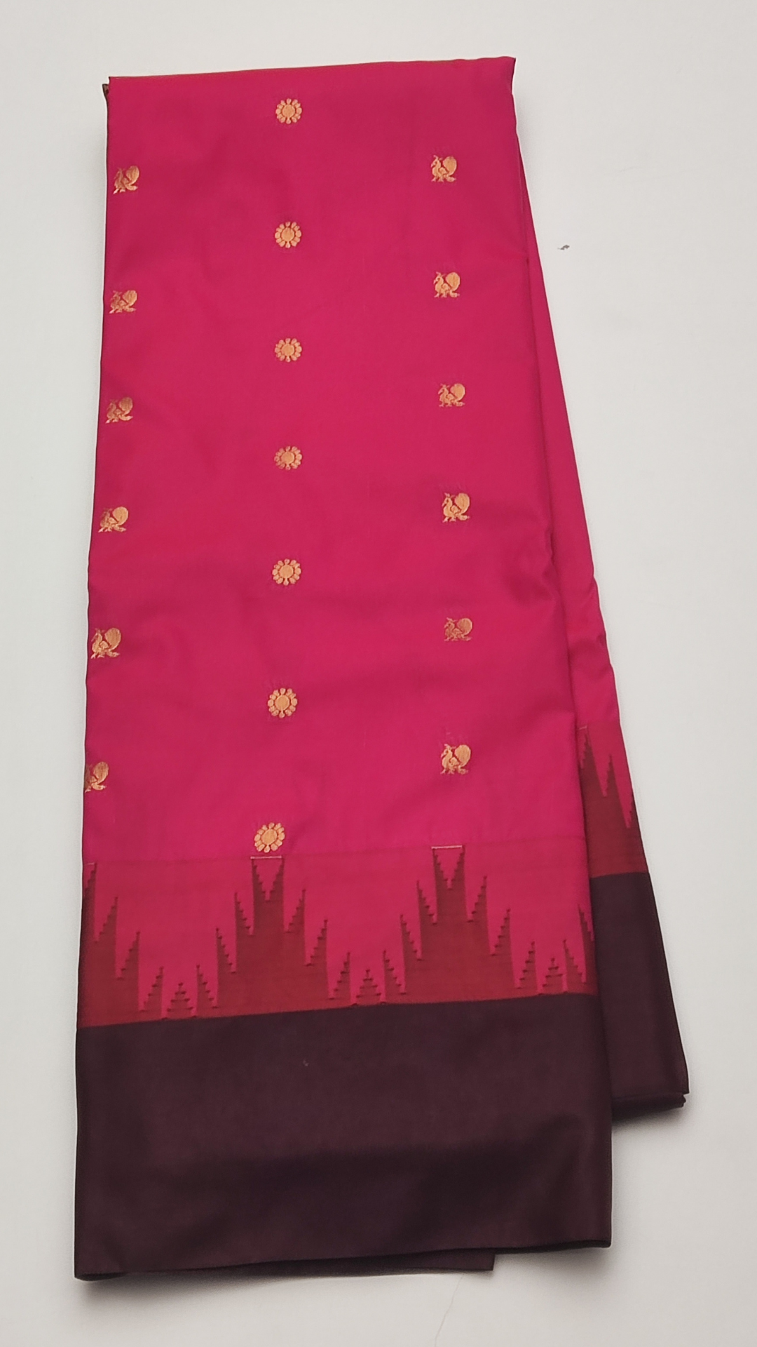 13a SEMI GADWAL SILK SAREE - Image 1