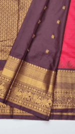 SEMI GADWAL SILK SAREE - Image 5