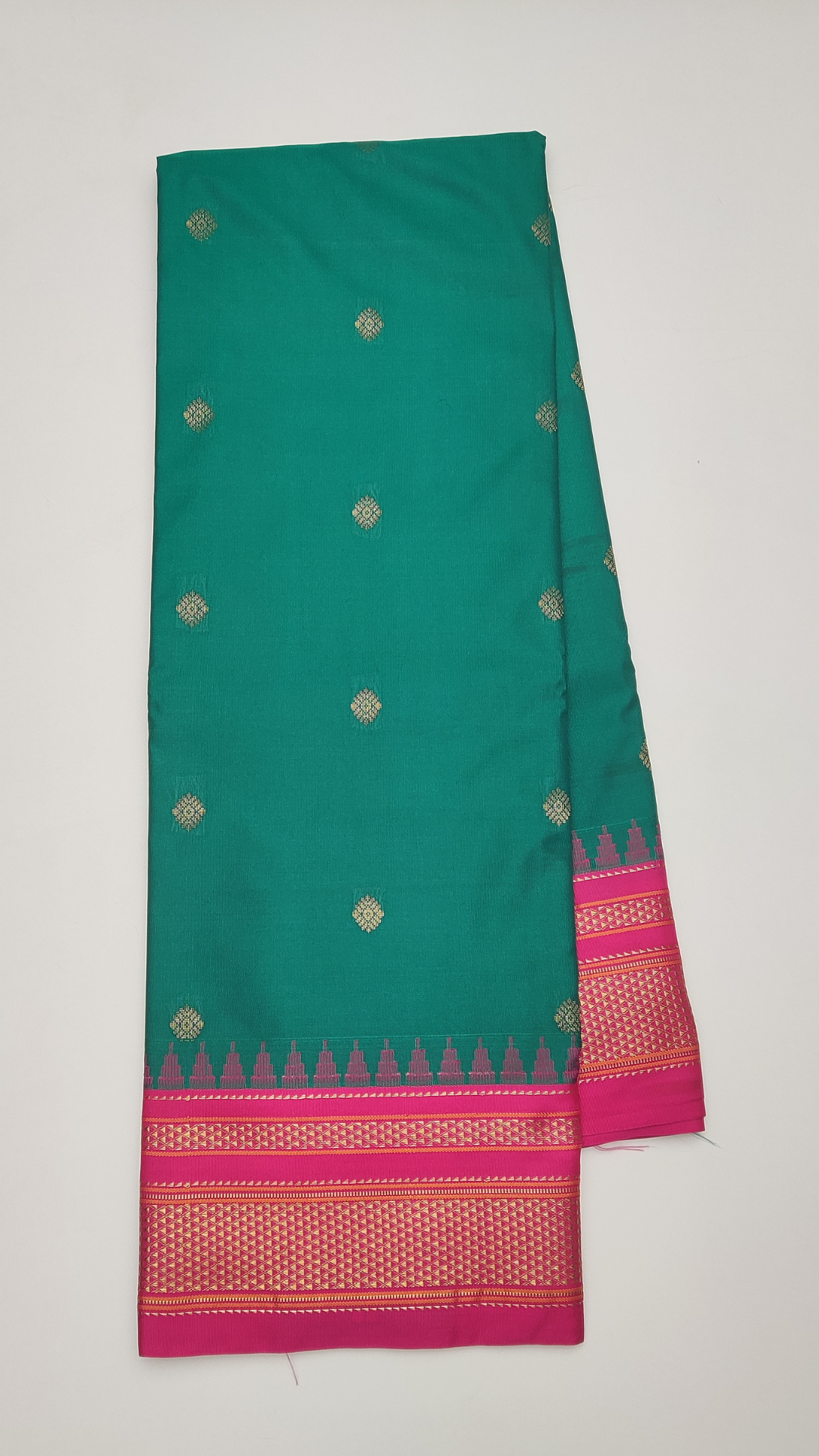 1a SEMI GADWAL SILK SAREE - Image 1