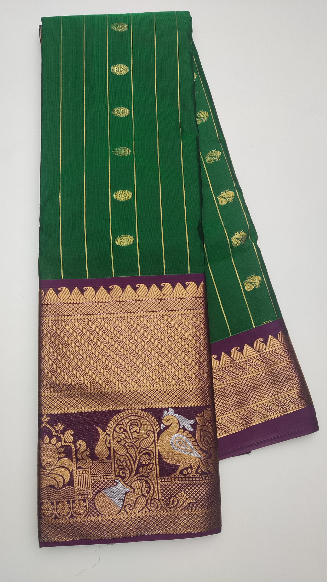 28A MERCERIZED GADWAL SILK SAREE - Image 1