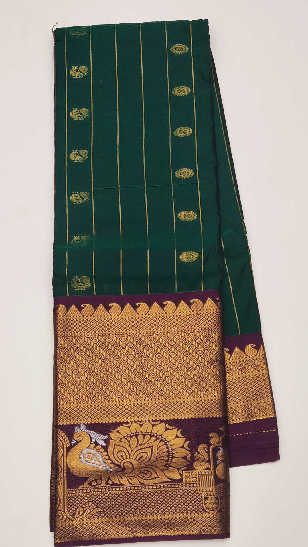34A MERCERIZED GADWAL SILK SAREE - Image 1