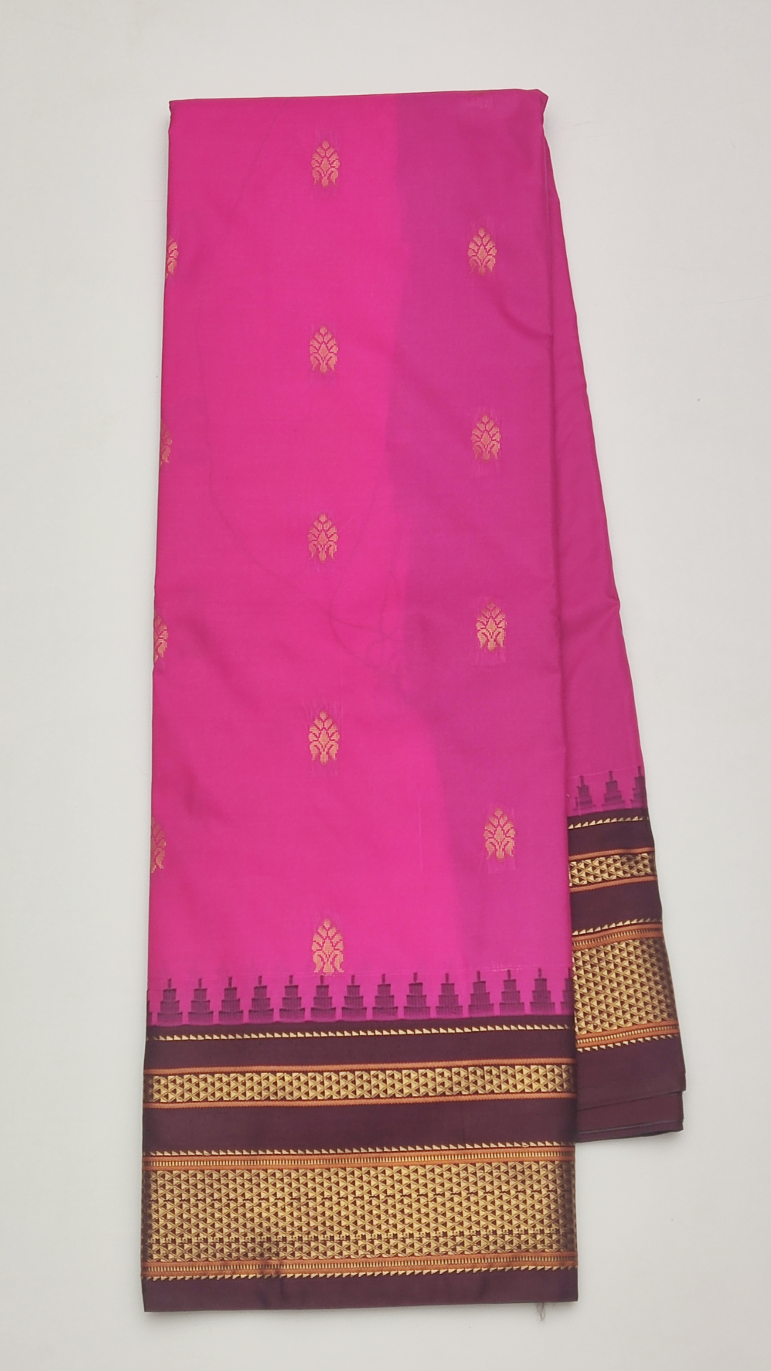 4a SEMI GADWAL SILK SAREE - Image 1