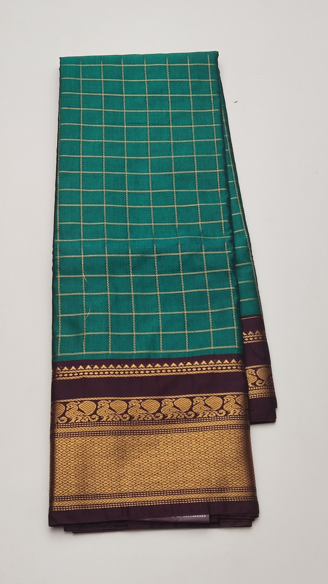 6a MERCERIZED GADWAL SILK SAREE - Image 1